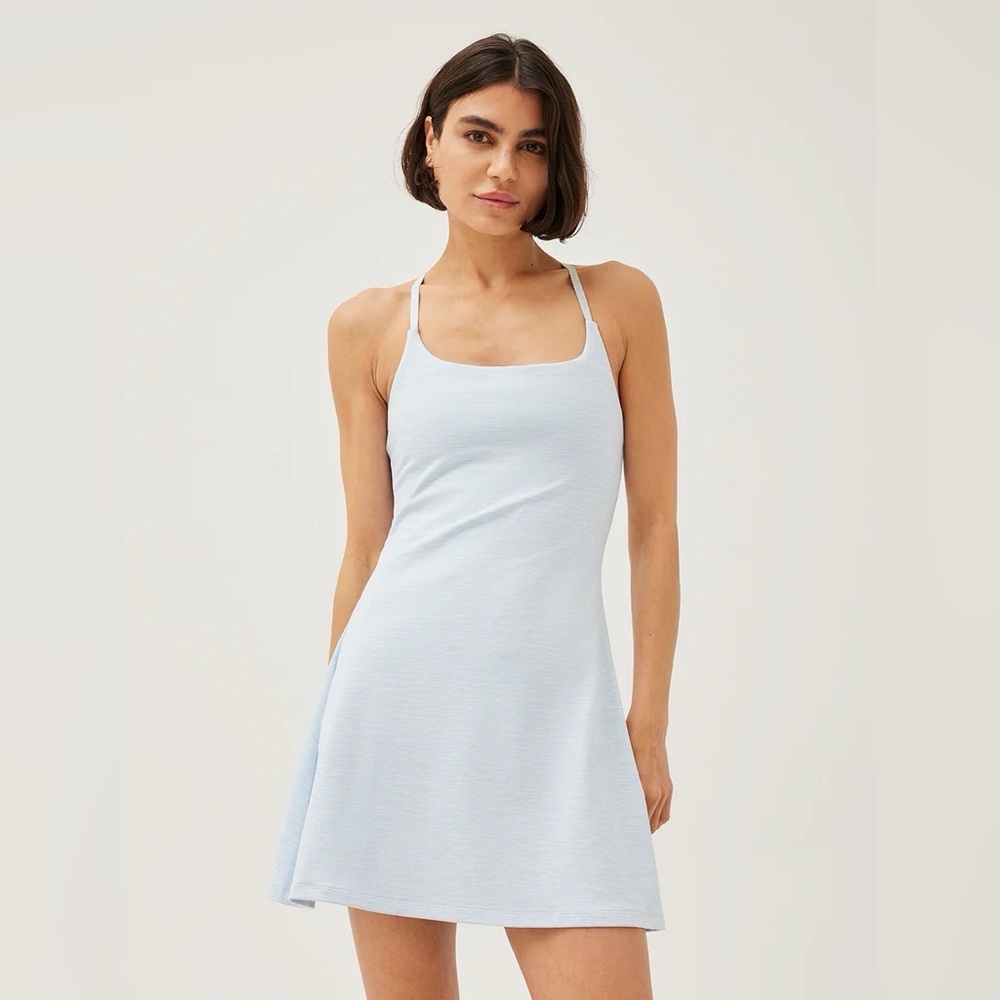 NWT Outdoor Voices TechSweat™ Move Free Dress size medium light blue